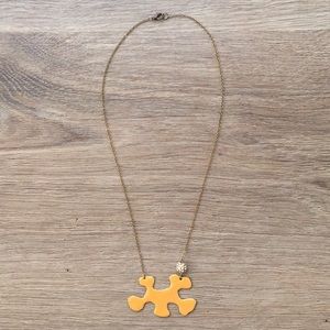 Anthropologie brass necklace